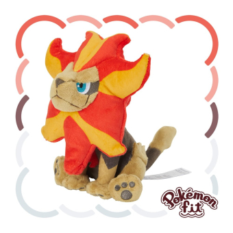 Officiële Pokemon center Pokemon fit knuffel Pyroar male 19cm (lang)
